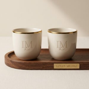 Geneva Espresso Set (Walnut Tray)